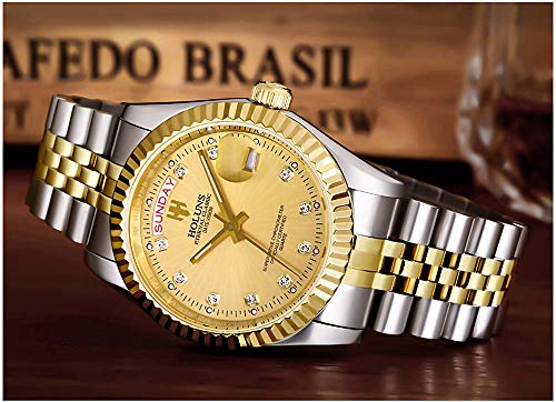 Men's 41mm Quartz Watch with Calendar Luminous Waterproof S339