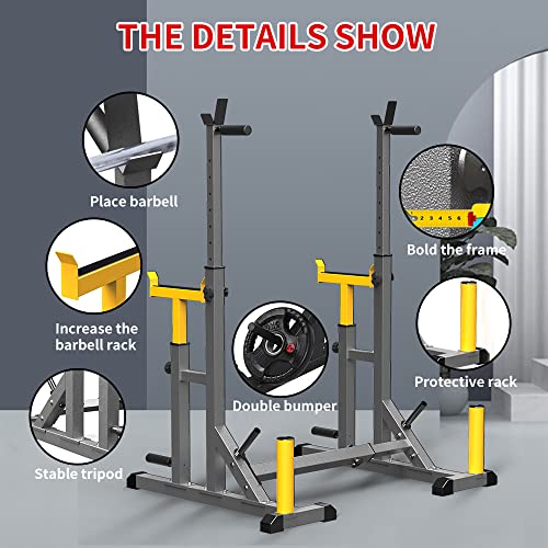 K KiNGKANG Adjustable Squat Rack for Weight Lifting and Home Gym C362