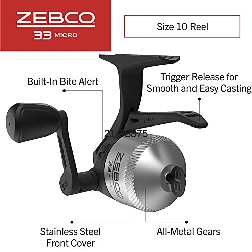 Zebco 33 Spincast Reel and 2-Piece Fishing Rod Combo with EVA Handle N456641
