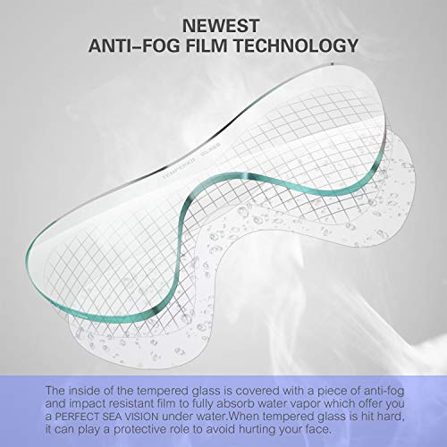 Supertrip Snorkeling Gear for Adults, Anti-Fog Mask and Snorkel Set K3000