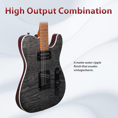 TOSTAR Electric Guitar Kit 39 Inch Solid Wood Right Handed with Amp, Mint Green X5652