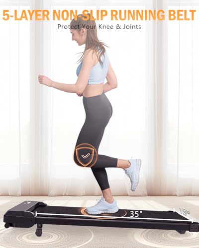 Walking Pad with Handle Bar, 2.5HP Foldable Treadmill for Home Office S773