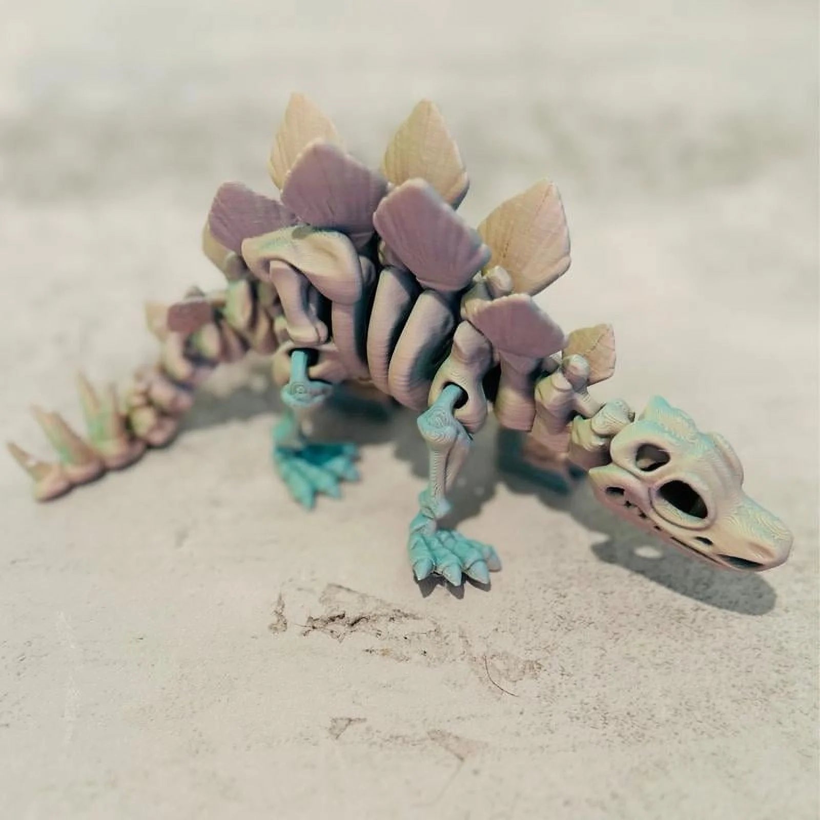 Dino Skeletons Multicolored Desk Ornament 3D Printed O59488