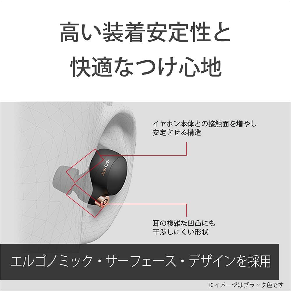 Sony WF-1000XM4 Truly Wireless Noise Cancelling Headphone with Mic, Bluetooth, Black/Copper O522
