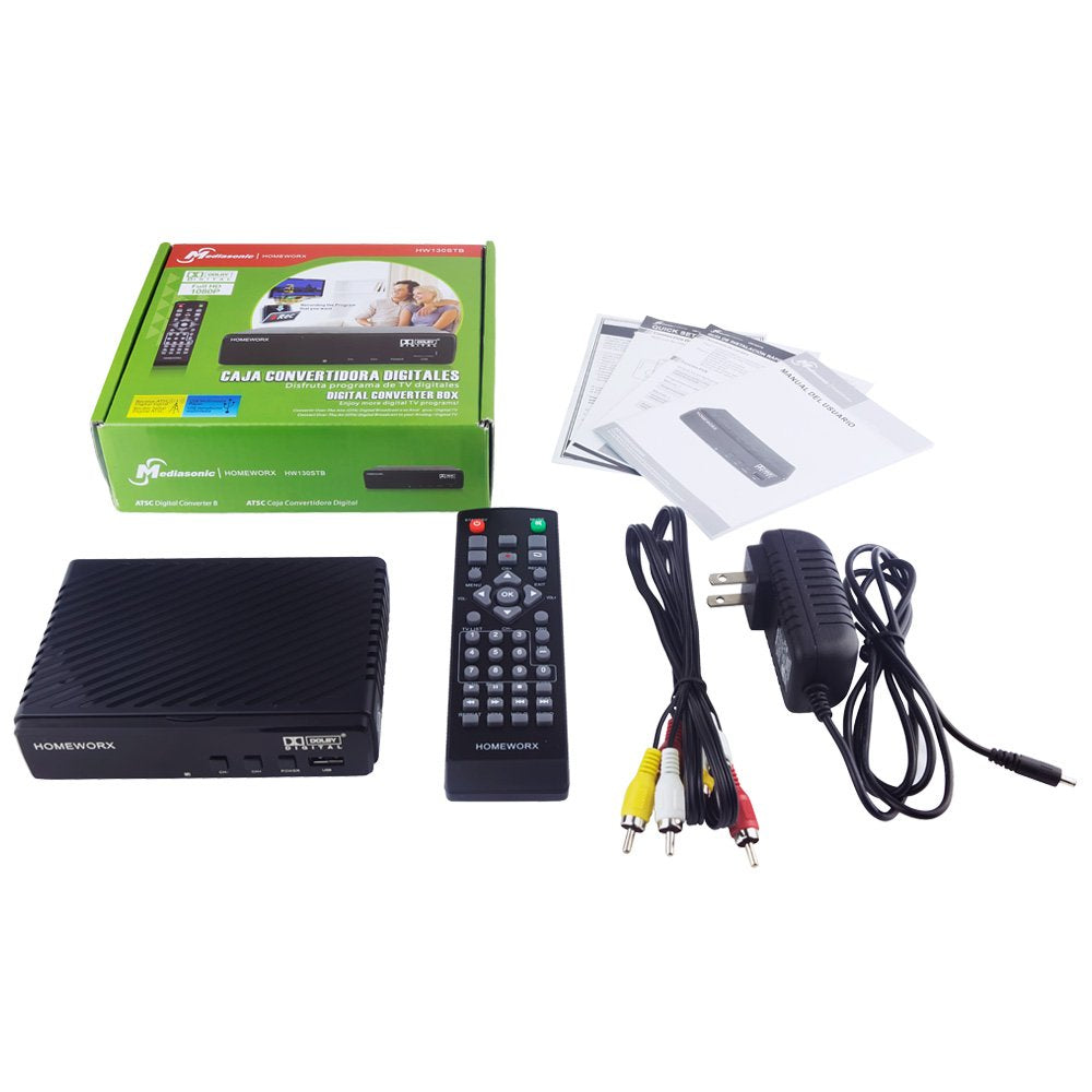 Mediasonic HW130RN ATSC Digital Converter Box with TV Tuner H636