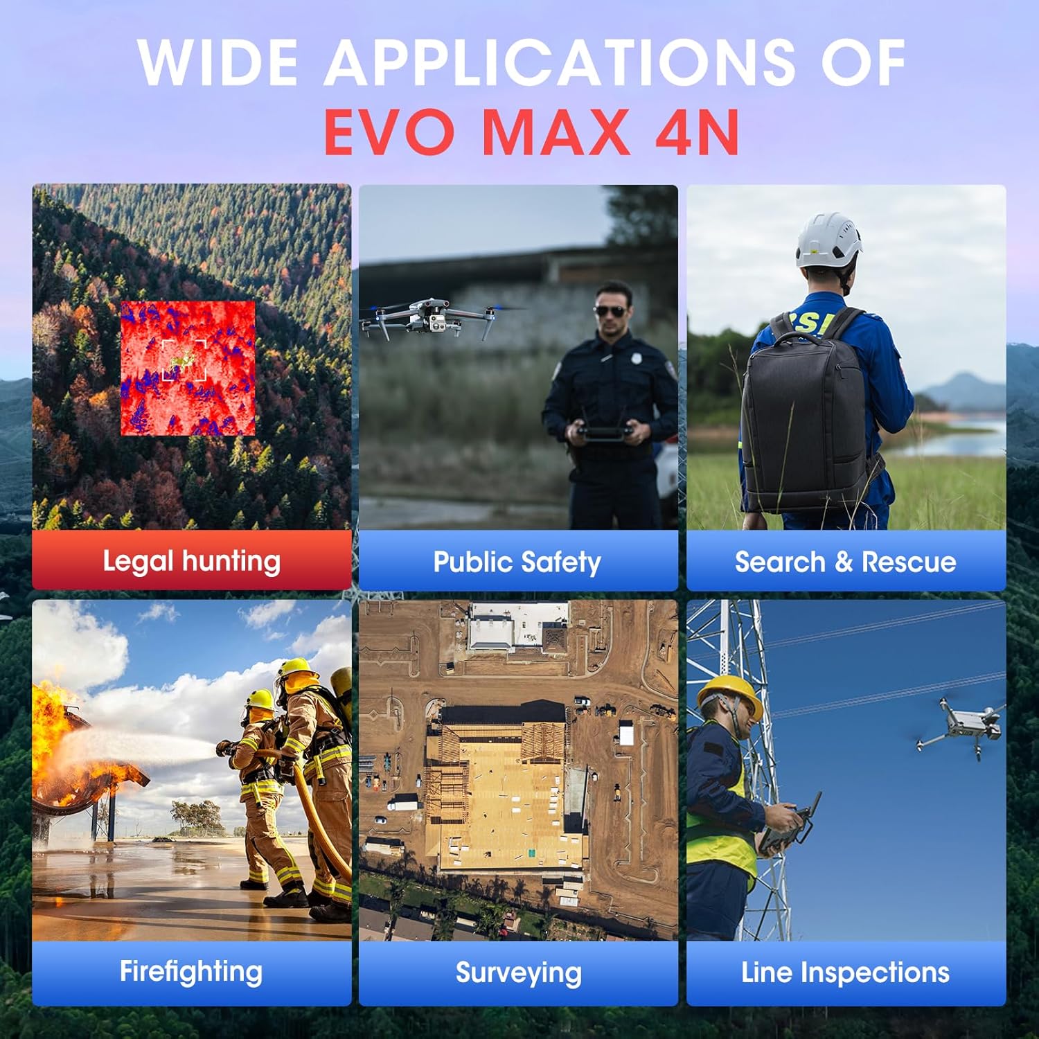 Autel Robotics EVO MAX 4N Drone with Thermal and Night-Vision Cameras Z163942