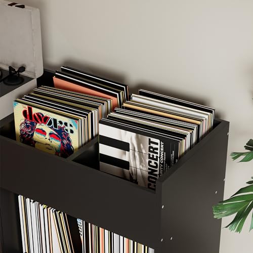 Cozy Castle Record Cabinet with Power Outlet, White C371290