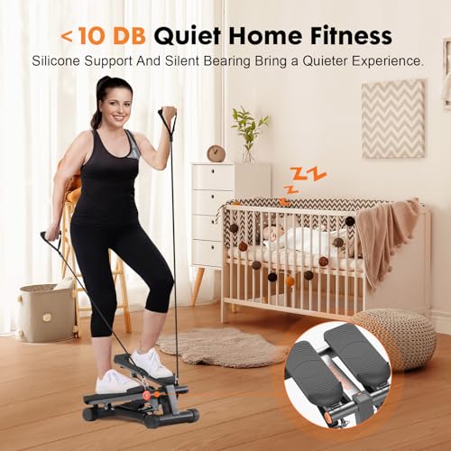 GORISE Steppers for Home Workout with Resistance Bands & LCD Monitor U584885