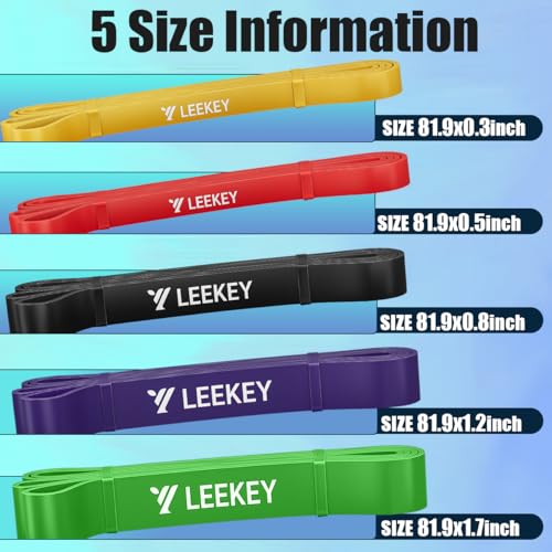 LEEKEY Resistance Bands with Handles and Door Anchor for Home Workouts O73971