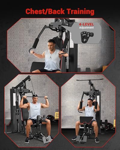 Home Gym Machine with 150LBS Weight Stack, Full Body Workout Equipment K15381
