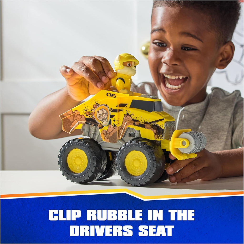 Paw Patrol Rescue Wheels Rubble's Bulldozer Toy Truck with Action Figure B5410
