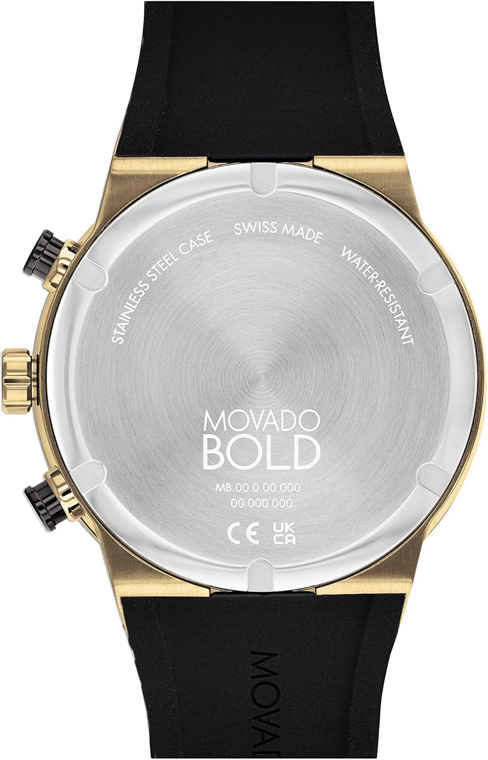 Movado Bold Fusion Men's Watch - Swiss Quartz Chronograph, Silicone Strap, 5 ATM H51926
