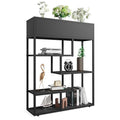 Bookshelf 4 Tier Modern Bookcase, Multifunctional Flower Stand and Bookshelf, Modern Plant Display Rack for Home Decor, Freestanding Open Book Shelves for Bedroom,Office, White
