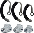 Eargels Earhooks Spare Earbuds with Foam Tube Kit Compatible Model for Plantronics WH500 CS540 W440 CS70 Savi W740 Headset Replacement Tip Ear Loop Small Medium Large Size Durable 1Set