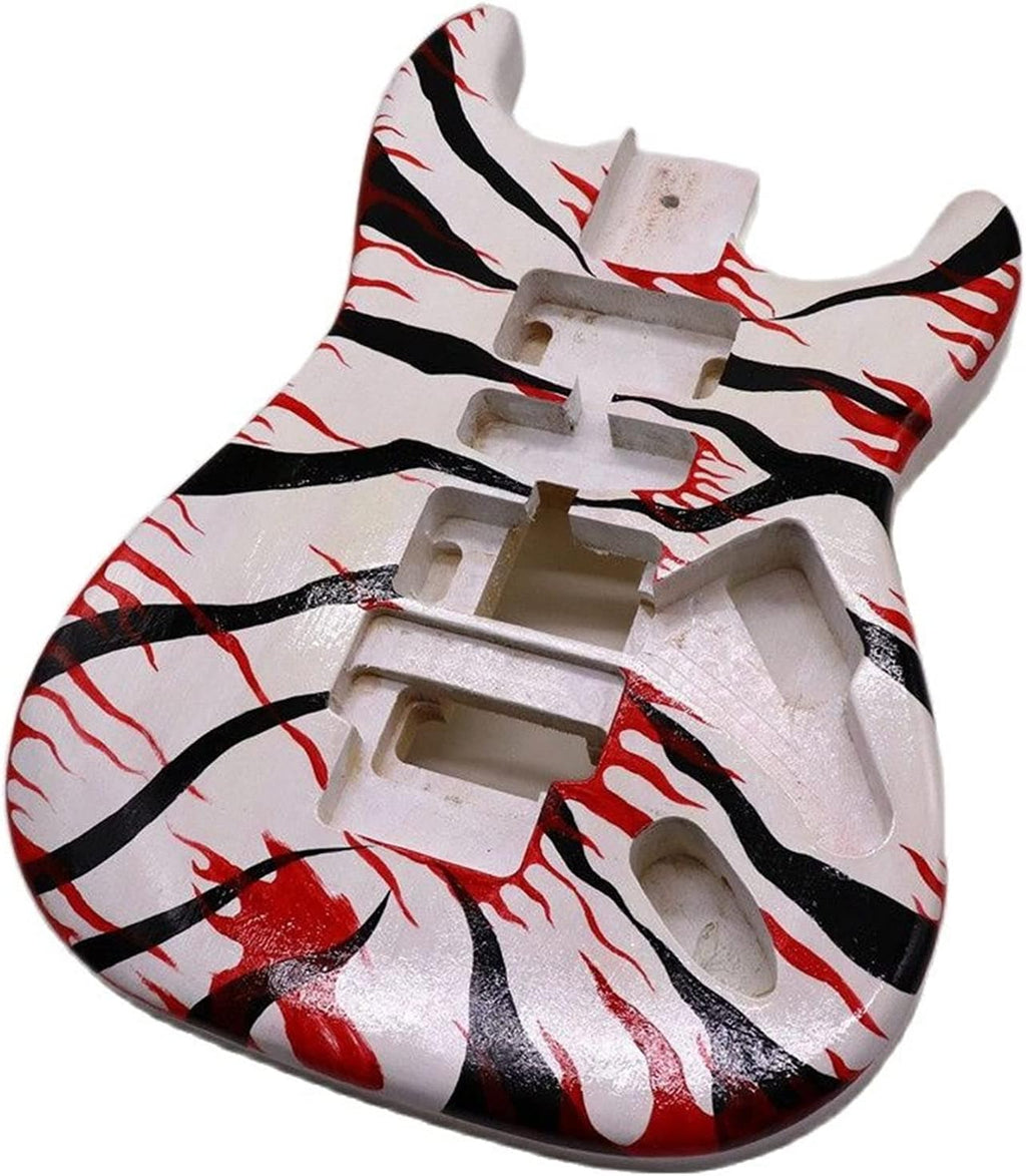 DIY Hand Painted Poplar Wood ST Electric Guitar Body Unfinished M22646