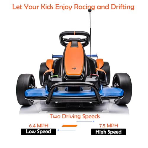 Licensed McLaren 24V Electric Go Kart for Kids, 400W Drift Racing with 2 Speeds C811695