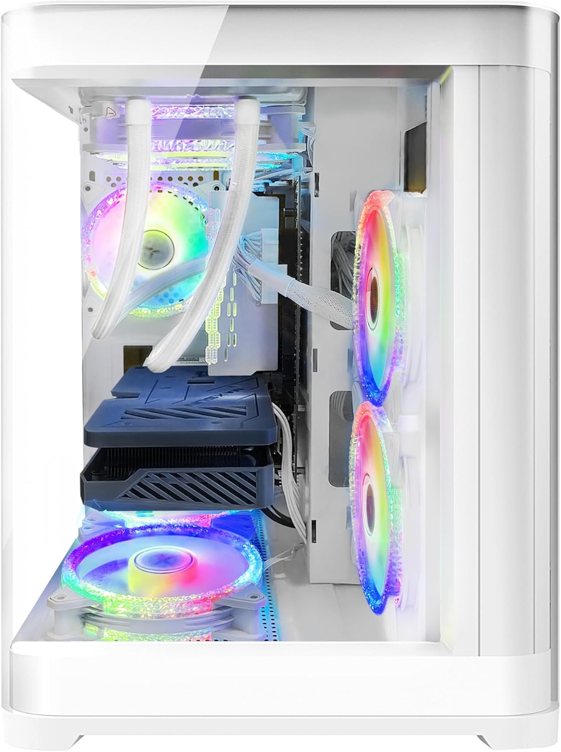 Poseidon White Gaming PC Desktop - AMD Ryzen 7 5700X, RX 6500 XT, 1TB SSD, 32GB RAM P119223