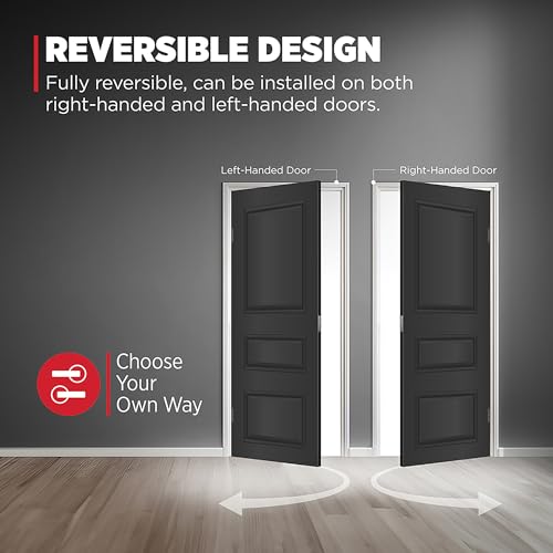 Kwikset Casey Interior Privacy Door Handle with Lock 10 Pack, Matte Black G103018
