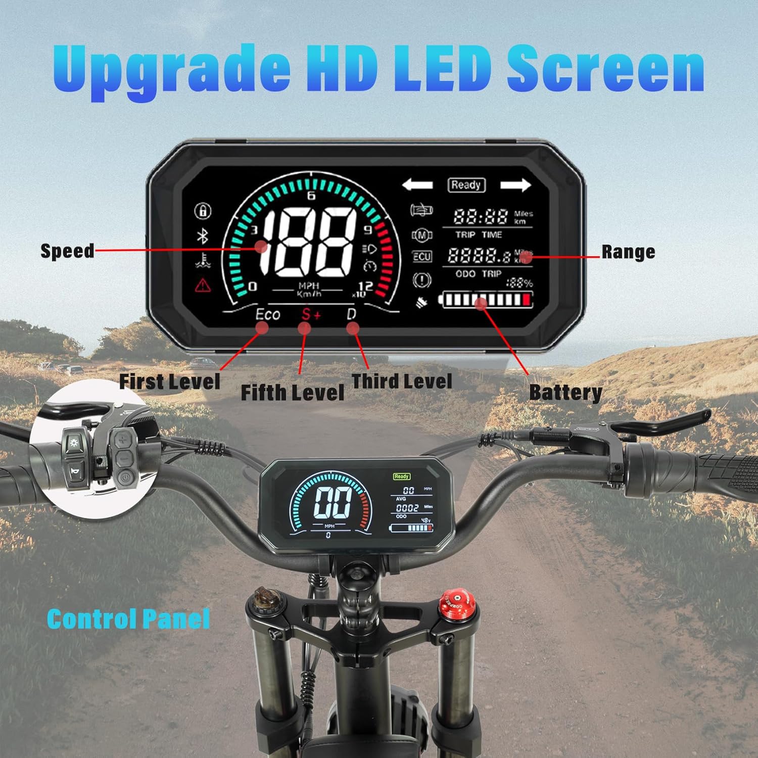 Nexusrider Fat Tire Electric Bike for Adults, 2000W Dual Motor, 35MPH X209002