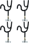 Amarine Made Sure Grip Steel 4 Pack of Boat Rod Holder 5 Degree PVC Coated Steel Wire Fishing Pole Holders Angle Rod Holders