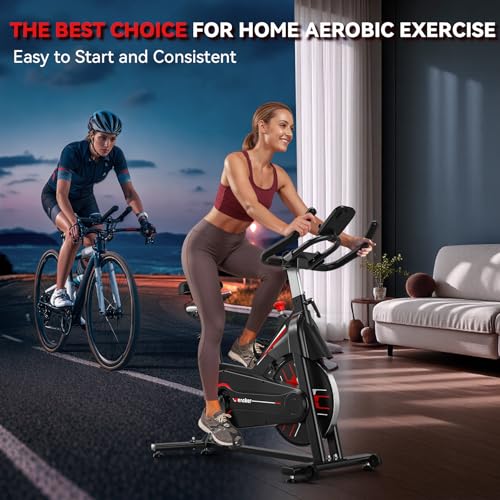 WENOKER Exercise Bike, Stationary Indoor Bike with Digital Display D581