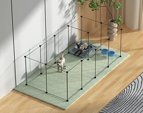 Puppy Playpen Portable Small Animals Pet Yard Fence for Guinea Pigs, Bunny, Ferrets O60503