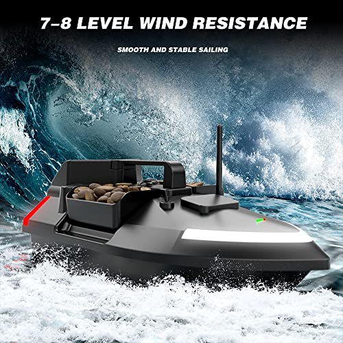 doorslay RC Bait Boat for Fishing, GPS, 500M Remote Control Dual Motor Fish Finder K61219
