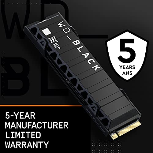 WD_BLACK 1TB SN850 NVMe Internal Gaming SSD with Heatsink for PlayStation 5 E828871