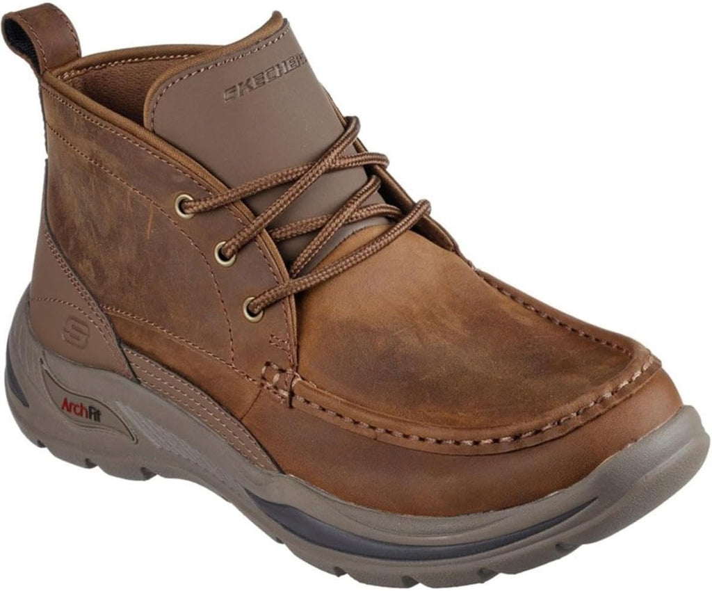 Skechers Men's Arch Fit Motley Hayroy Chukka Boots, Desert Brown W390342
