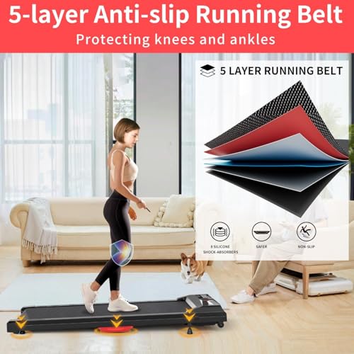 Walking Pad Treadmill with Incline for Home Office, 2.5 HP Portable I143989