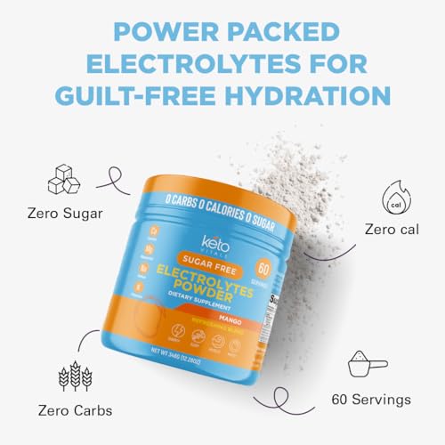 Keto Vitals Electrolytes Powder Sugar-Free Zero Carbs S951