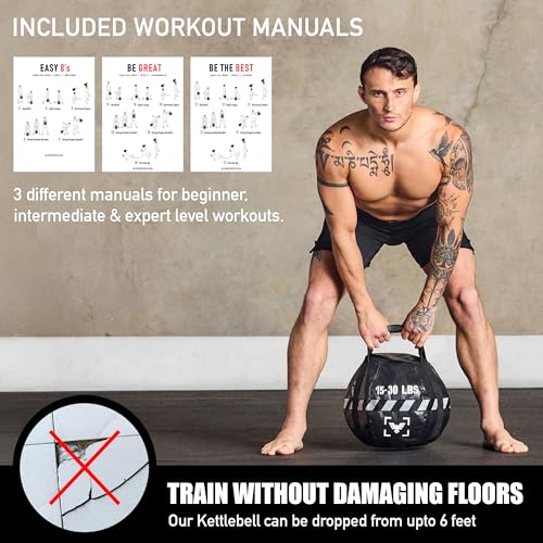 Kettlebell Sandbag - Heavy Duty Adjustable Weight for Cross Training & Strength Training U132796