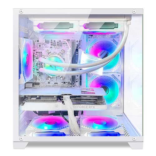 Panorama Gaming PC Desktop - AMD Ryzen 7 5700X, RTX 4070 Super, 32GB RAM, 1TB SSD, White G408567