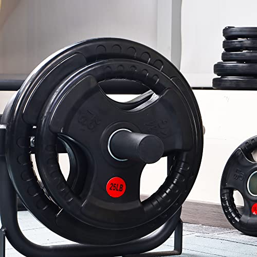 Olympic Cast Iron Weight Plates for Strength Training, Multiple Sizes S1890