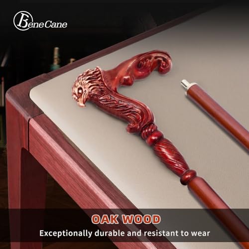 BeneCane Handmade Wooden Walking Cane with Detachable Eagle Handle D619245
