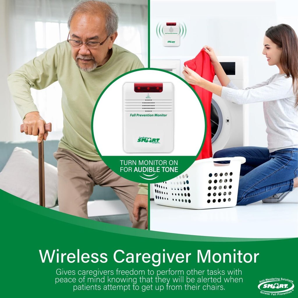 Smart Caregiver Wireless Chair Exit Alarm with Weight Sensing Pad G897360