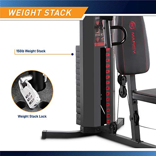 Marcy Multifunction Steel Home Gym 150lb Weight Stack R65179