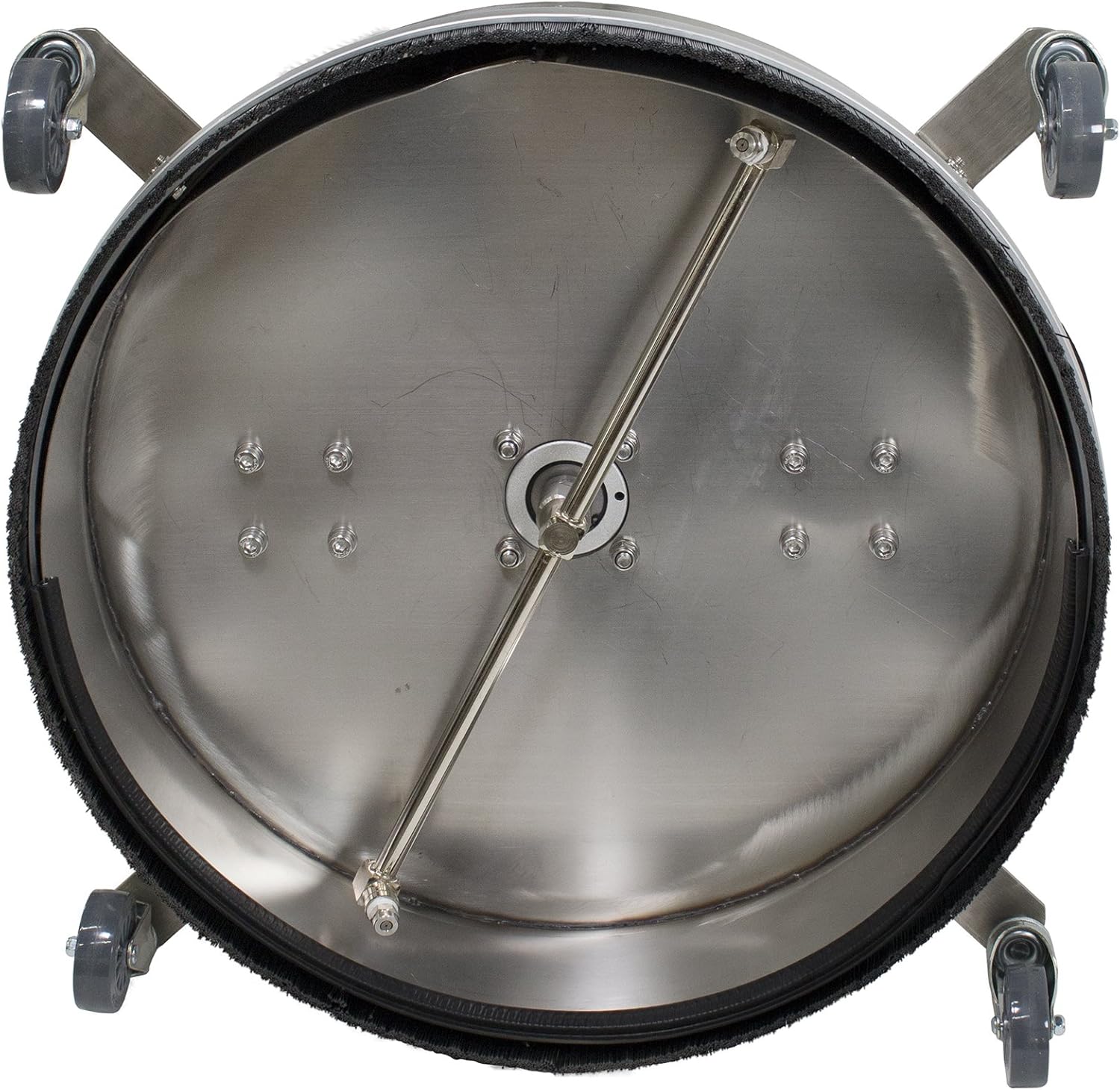 21" Stainless Steel Surface Cleaner with Vacuum Port and Wand Y7292