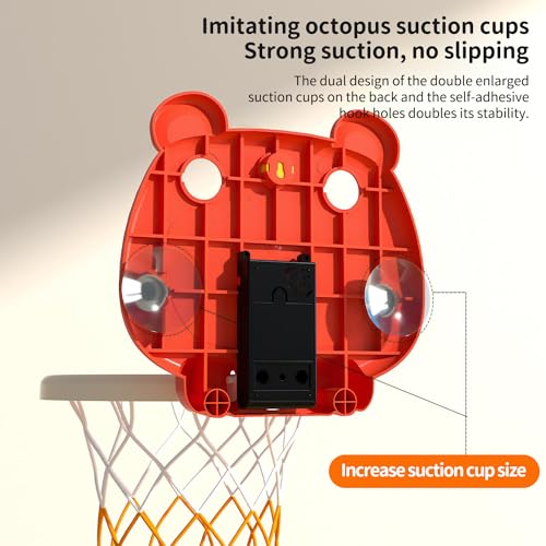 Geyiie Basketball Hoop for Kids, Adjustable Height, Portable Indoor Outdoor E21194
