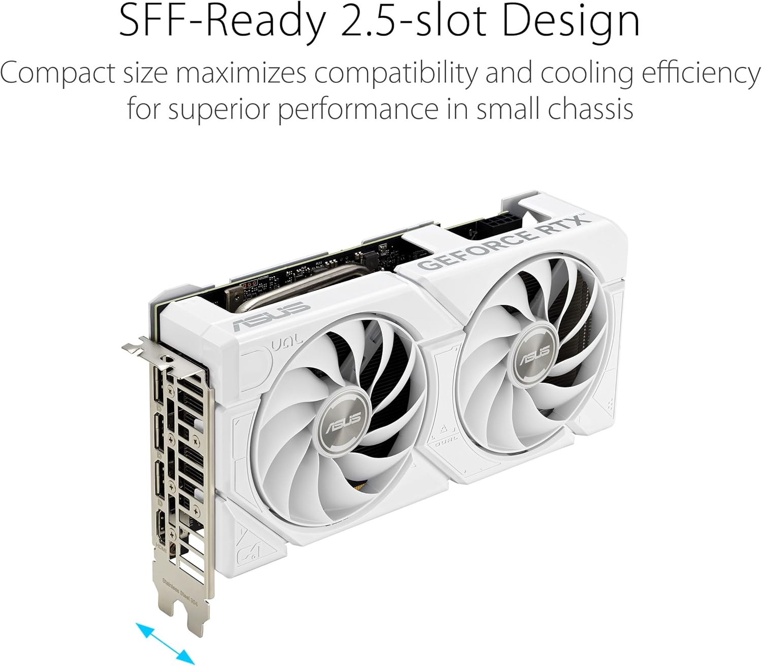 ASUS Dual GeForce RTX 4070 Super EVO White OC Edition 12GB GDDR6X B5076