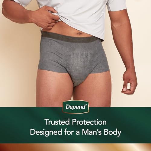 Depend Real Fit Incontinence Underwear for Men, Disposable, Maximum Absorbency, Small/Medium, 20 Count U441