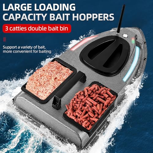 RC Bait Boat 500M GPS Dual Motor Fish Finder with Night Light O7412