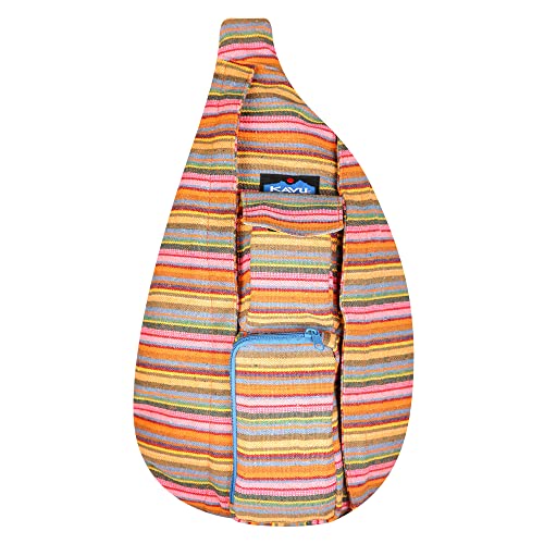 KAVU Interwoven Rope Bag Sling Crossbody Backpack - Aloha Stripe J5821