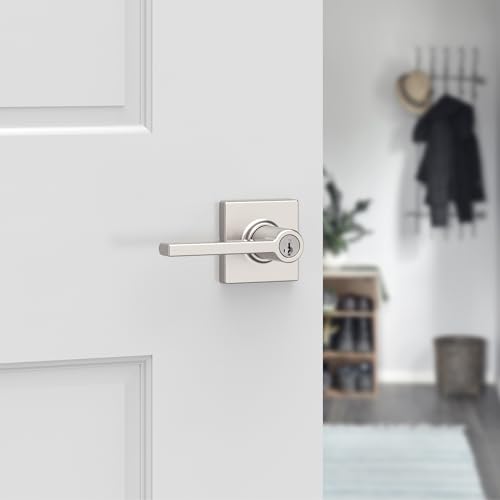 Kwikset Casey Interior Privacy Door Handle with Lock 10 Pack, Matte Black G103018