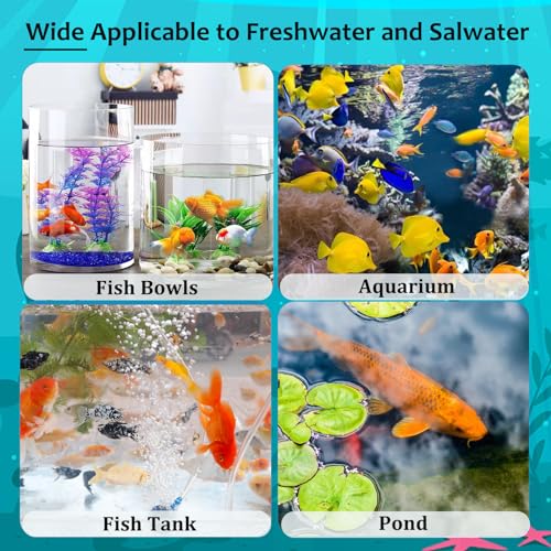 9-in-1 Aquarium Water Testing Kit, 100 Strips for Freshwater & Saltwater Fish Tank J5357