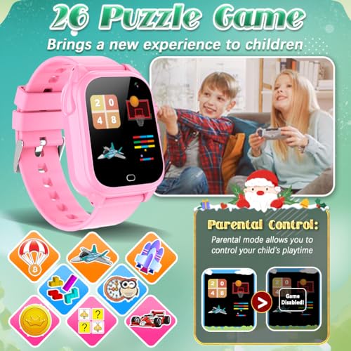 Kids Waterproof Smart Watch for Boys Girls Ages 3-12 with Camera and Games A870