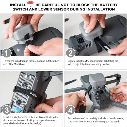 Manti 3 Plus UAV Flight Safety Guard, Drone Parachute for DJI Mavic 3 Series R15816