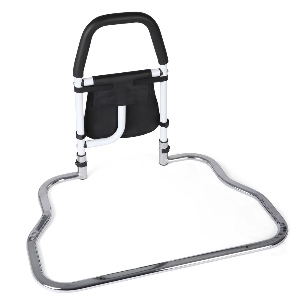 KARMAS PRODUCT Bed Assist Rail with Anchor Strap - Compact Medical Bed Safety Grab Bar with Storage Pocket, Bedside Support Handrail for Seniors Elderly Adults - Fit Any Size Beds