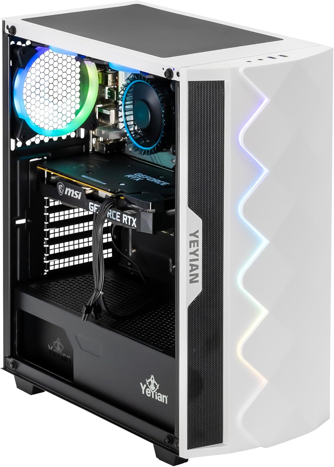 YEYIAN GeForce RTX 4060 Gaming PC, AMD Ryzen 5 7500F, 16GB DDR5, 1TB SSD, Win 11 W63366