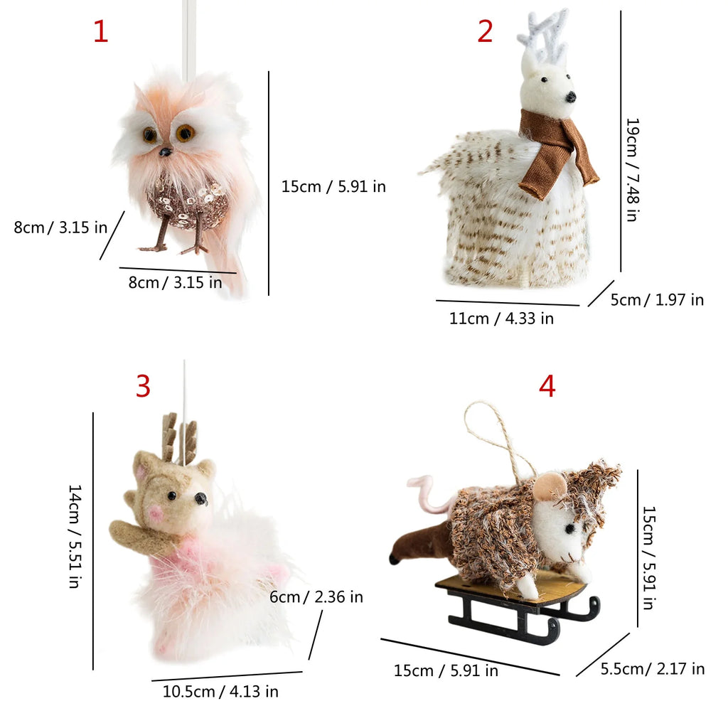 Party Owl Felt Ornaments Christmas Decoration A488908